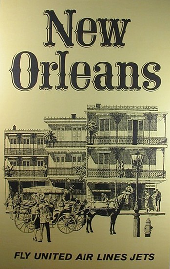 United Air New Orleans Poster
