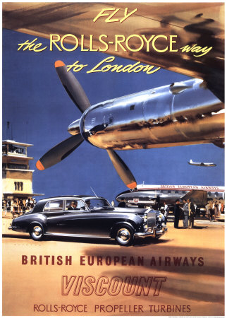 The Rolls-Royce glamour in flying Poster